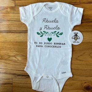 12m Onesie baby announcement